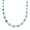 Authentic Navajo Turquoise Bead Sterling Silver Necklace NX12065