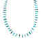 Authentic Turquoise Bead Sterling Liquid Silver Necklace NX12071