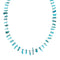 Genuine Navajo Turquoise Bead Sterling Liquid Silver Necklace NX12072