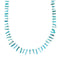Genuine Navajo Turquoise Bead Sterling Liquid Silver Necklace NX12073