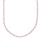 Native American Liquid Sterling Silver Coral Bead Necklace NX12077