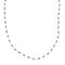 Native American Liquid Sterling Silver Coral Bead Necklace NX12076