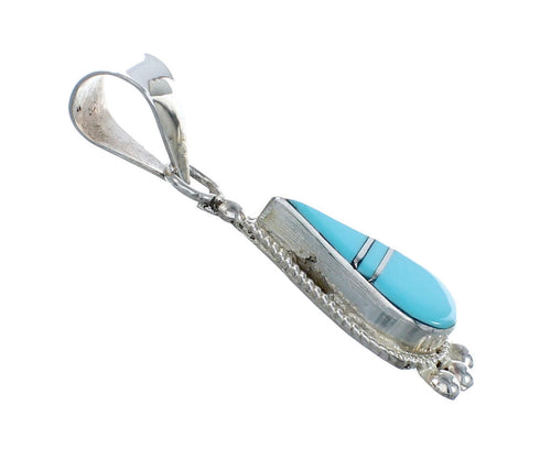 Native American Zuni Turquoise Sterling Silver Pendant NX12123
