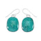 Native American Turquoise Sterling Silver Hook Dangle Navajo Earrings NX12111