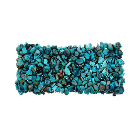 Kingman Turquoise Bead Stretch Bracelet NX12125