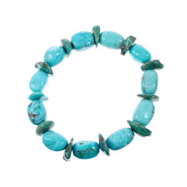 Southwest Turquoise Bead Stretch Bracelet NX12126