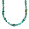 Genuine Kingman Native American Navajo Turquoise Sterling Silver Bead Necklace NX12129