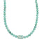 Genuine Navajo Turquoise Bead Sterling Liquid Silver Necklace NX12134
