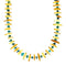 Native American Navajo Turquoise and Amber Bead Sterling Silver Necklace NX12137