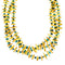 3-Strand Navajo Turquoise and Amber Bead Sterling Silver Necklace NX12138