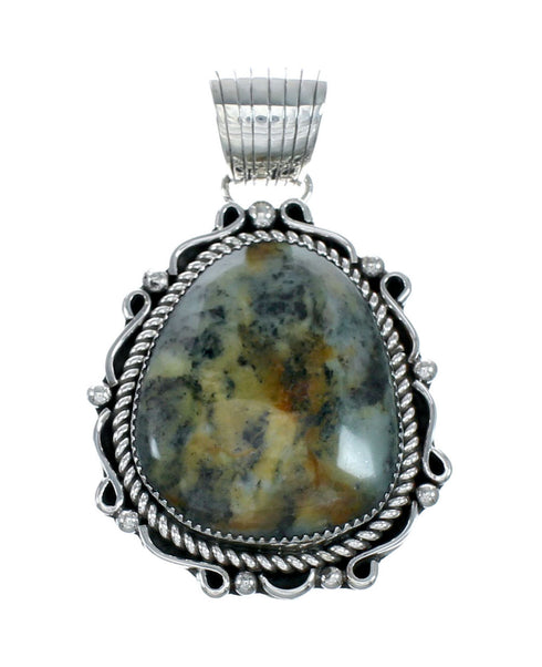 Genuine Sterling Silver Green Opal Bead Necklace Pendant Set NX12147
