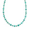 Native American Turquoise Navajo Sterling Silver Bead Necklace NX12143
