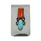 Navajo Turquoise And Coral Sterling Silver Money Clip NX12167