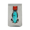 Navajo Turquoise And Coral Sterling Silver Money Clip NX12168