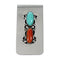 Genuine Navajo Turquoise And Coral Sterling Silver Money Clip NX12174