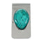 Unique Native American Turquoise And Sterling Silver Navajo Money Clip NX12178