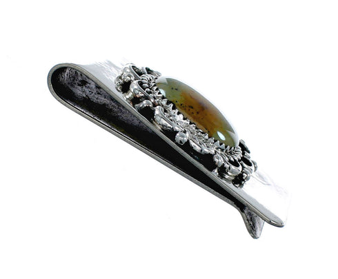 Unique Turquoise And Sterling Silver Navajo Money Clip NX12179