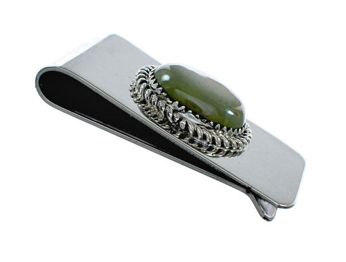 Navajo Turquoise And Sterling Silver Native American Money Clip NX12181