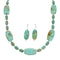 Native American Turquoise Bead Necklace And Earrings Set NX12206