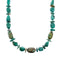 Kingman Navajo Turquoise Sterling Silver Bead Necklace NX12208