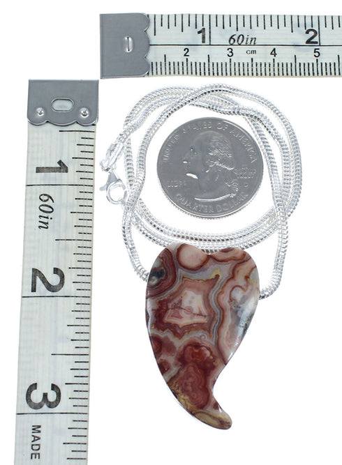 Sterling Silver Jasper Heart Italian Snake Chain Necklace Set NX12205