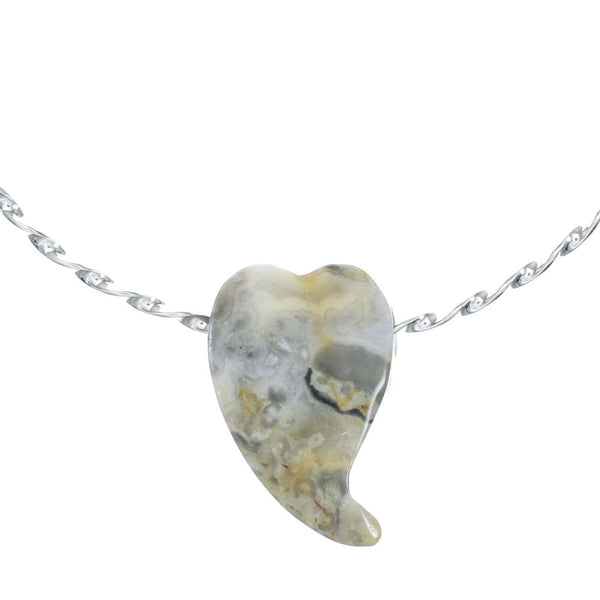 Native American Navajo Jasper Sterling Silver Collar Necklace NX12218