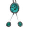 Navajo Native American Turquoise Sterling Silver Huge Bolo Tie NX12195