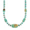 Native American Navajo Turquoise Sterling Silver Bead Necklace NX12222