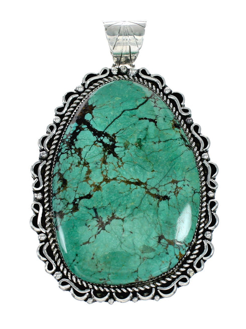 Genuine Turquoise Sterling Silver Navajo Necklace NX12238
