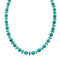 Authentic Navajo Turquoise Sterling Silver Bead Necklace NX12241