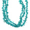 Genuine Navajo 3-Strand Sterling Silver Turquoise Bead Necklace NX12245