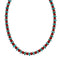 Native American Navajo Sterling Silver Turquoise And Coral Bead Necklace NX12247