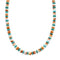 Turquoise and Oyster Shell Sterling Silver Bead Necklace NX12253