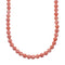 Pink Coral Genuine Sterling Silver Navajo Bead Necklace NX12254