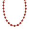 Navajo Sterling Silver Coral Bead Necklace NX12255