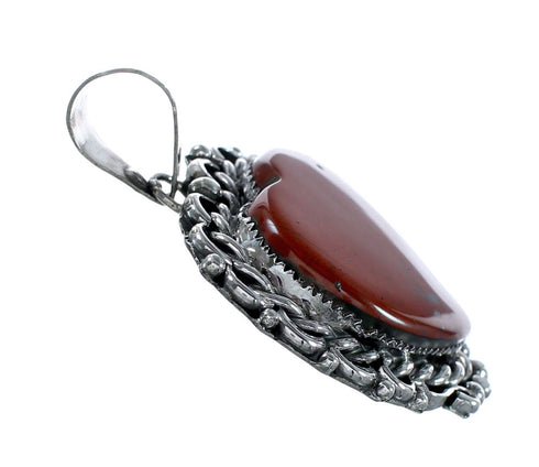 Navajo Jasper Sterling Silver Heart Pendant NX12261