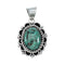 Authentic Navajo Turquoise Sterling Silver Pendant NX12274