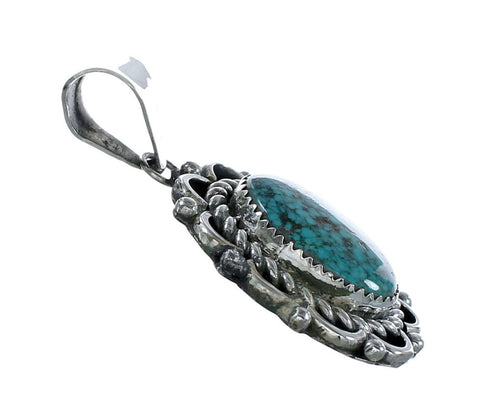 Navajo Turquoise Sterling Silver Pendant NX12275