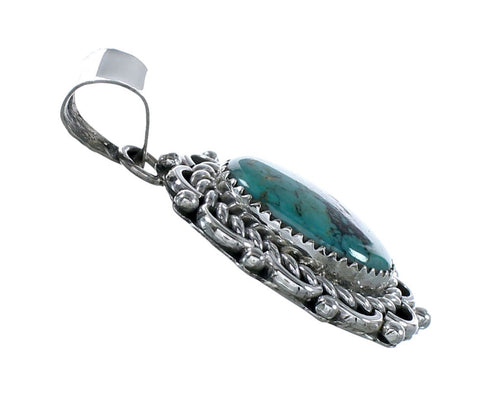 Navajo Turquoise Sterling Silver Pendant NX12276
