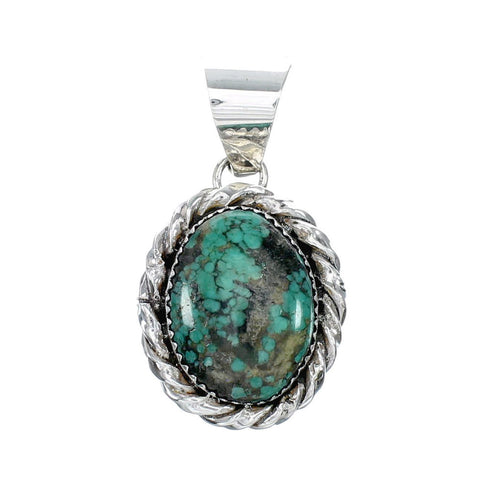 Native American Navajo Turquoise Sterling Silver Pendant NX12277