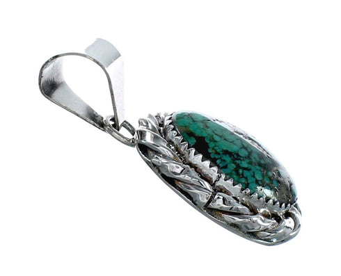 Native American Navajo Turquoise Sterling Silver Pendant NX12277