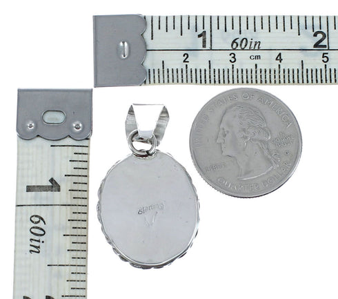 Native American Navajo Turquoise Sterling Silver Pendant NX12277