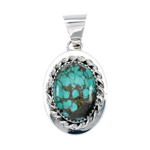 Native American Navajo Turquoise Sterling Silver Pendant NX12278