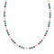 Navajo Multicolor Sterling Silver Bead Necklace NX12292