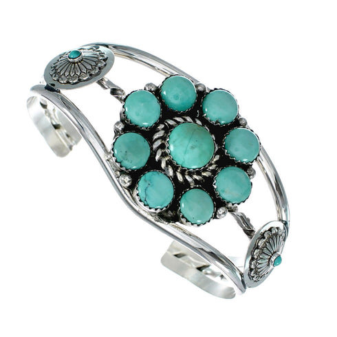 Genuine Navajo Turquoise Sterling Silver Cuff Bracelet NX12295