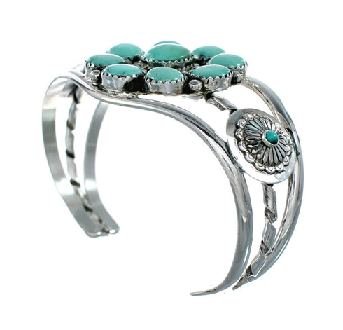 Genuine Navajo Turquoise Sterling Silver Cuff Bracelet NX12295