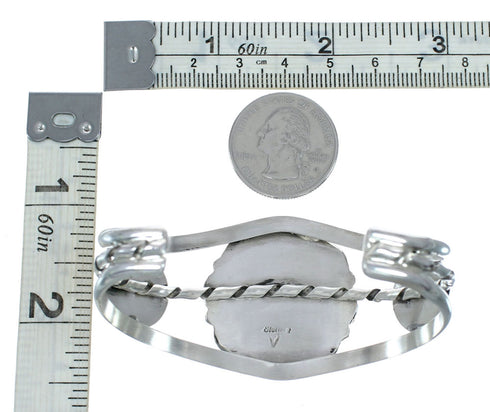 Genuine Navajo Turquoise Sterling Silver Cuff Bracelet NX12295