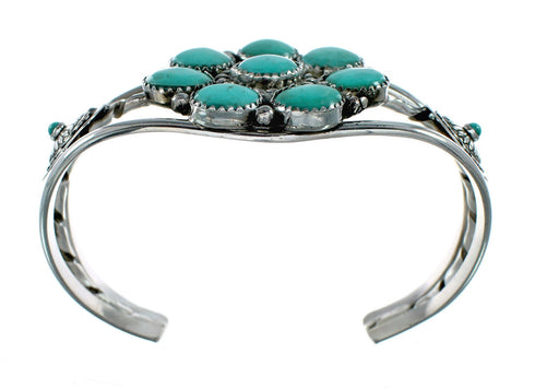 Native Navajo Turquoise Sterling Silver Cuff Bracelet NX12296