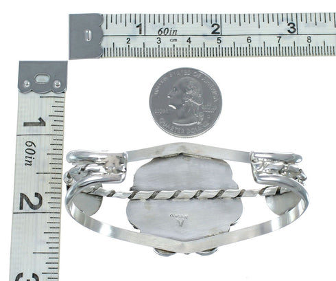 Native Navajo Turquoise Sterling Silver Cuff Bracelet NX12296