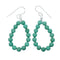 Authentic Navajo Turquoise Sterling Silver Bead Hook Earrings NX12298